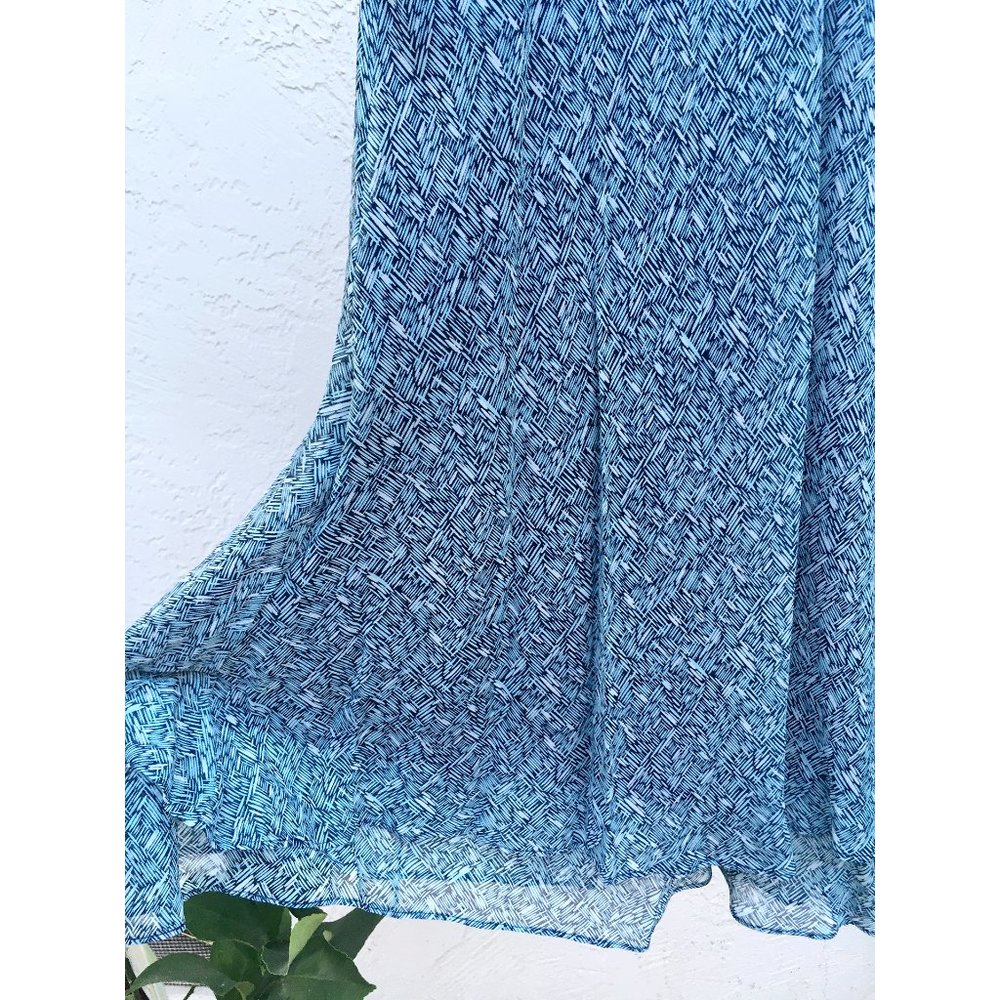 Liz Claiborne Layered Chiffon Skirt in Muted Blue
